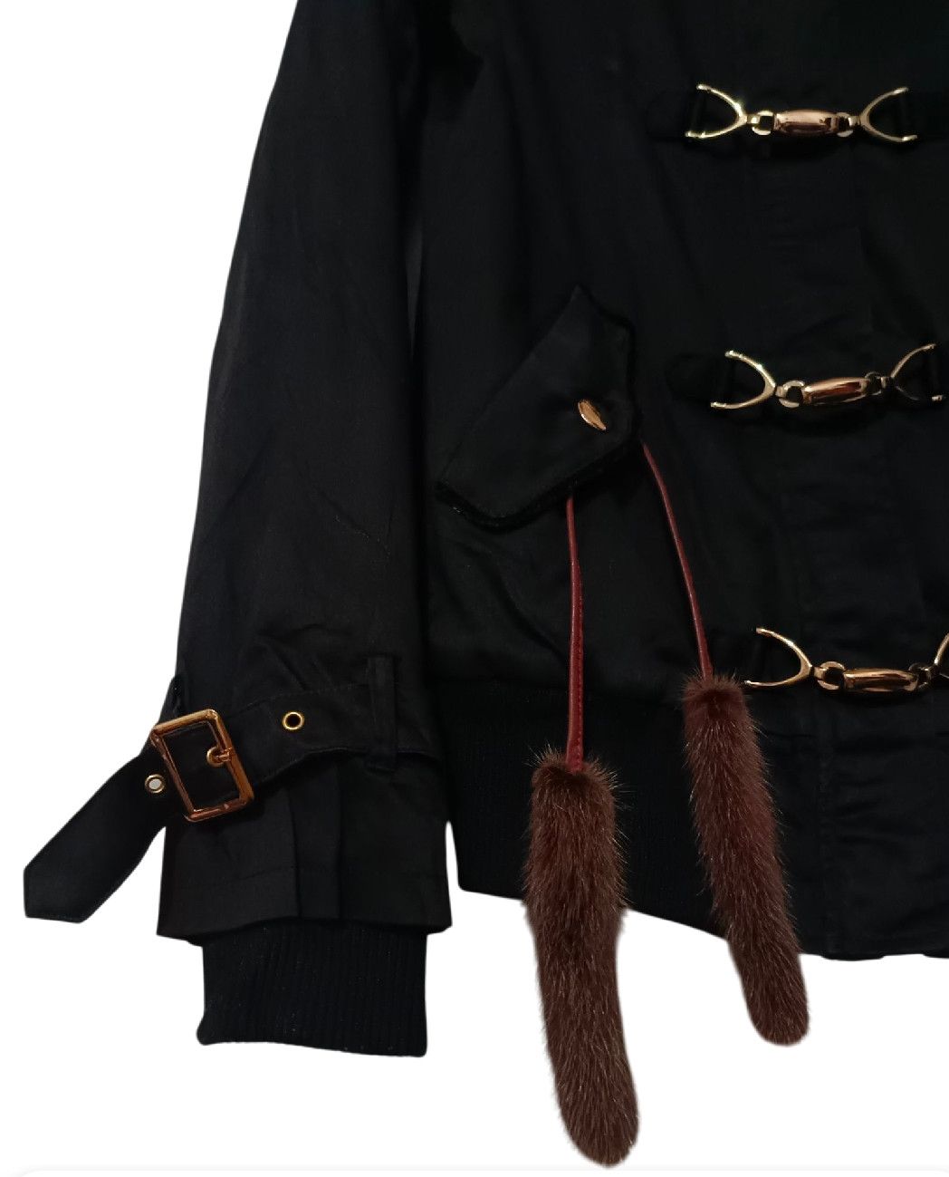 Japanese Brand CECIL McBEE 2 Fur Napoleon Double Layer Jacket Size M / US 6-8 / IT 42-44 - 2 Thumbnail