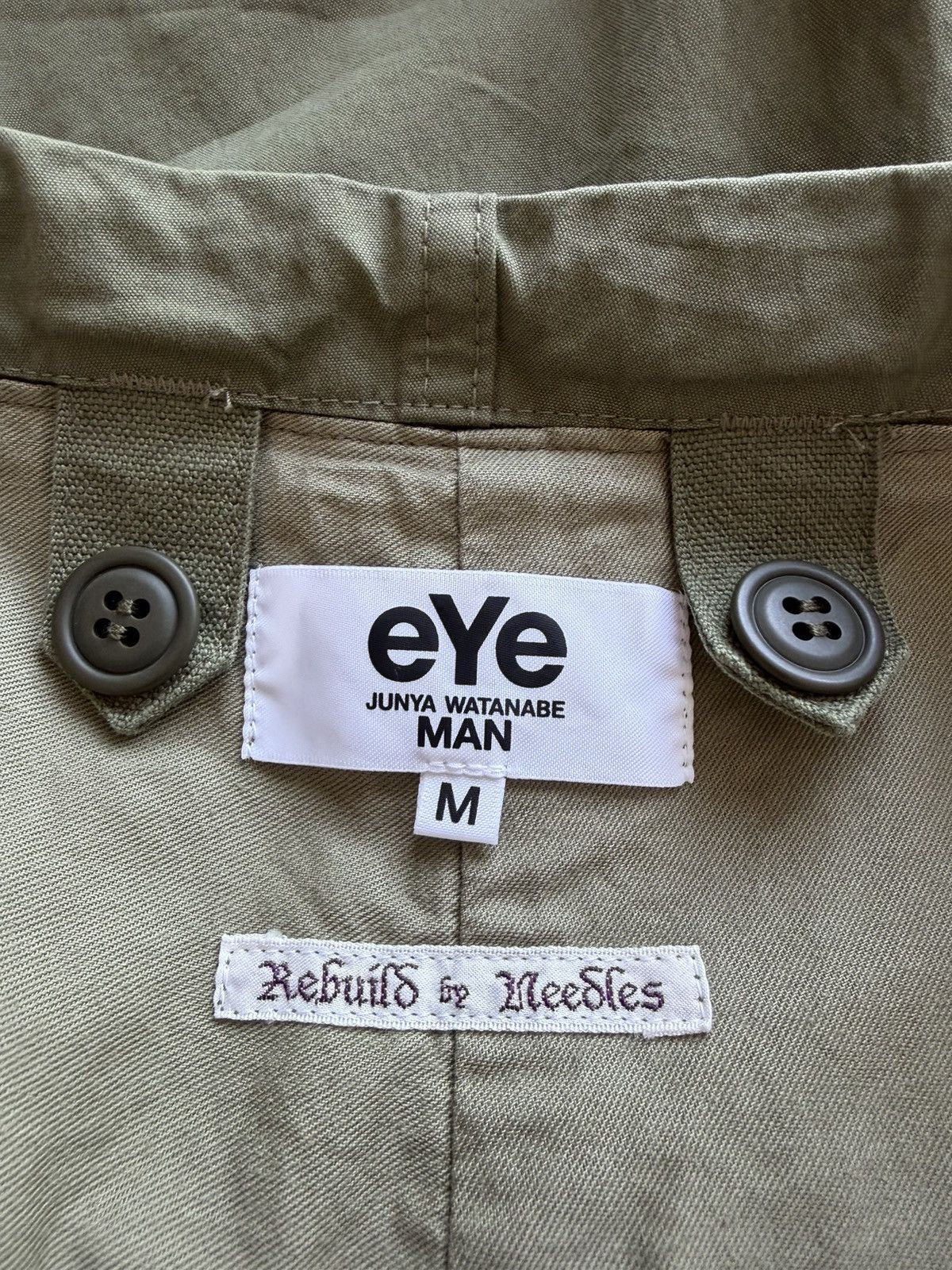 Junya Watanabe Junya Watanabe MAN x Needles Cotton Nylon Shorts - Khaki Size US 32 / EU 48 - 5 Thumbnail