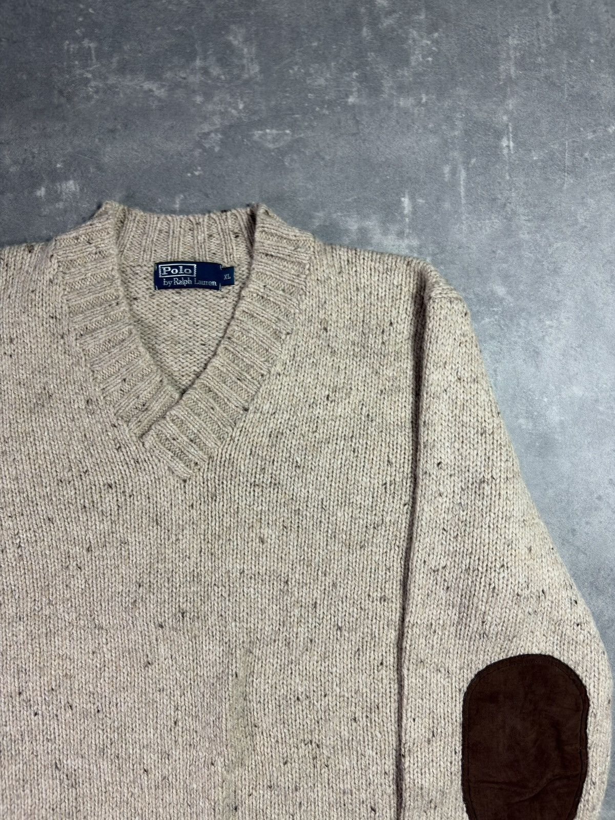 Polo Ralph Lauren Polo Ralph Lauren Wool Alpaca Oatmeal Elbow Patches Knit XL Size US XL / EU 56 / 4 - 5 Thumbnail