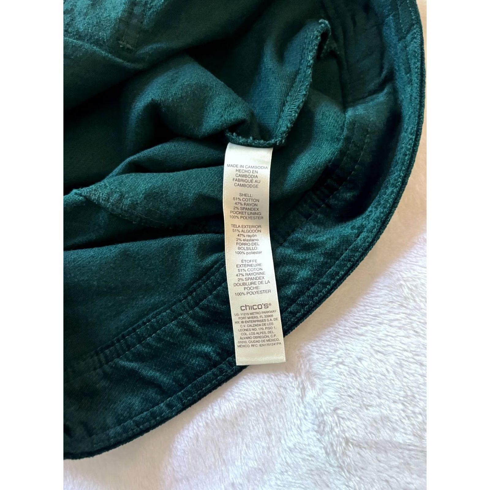 Vintage Chico's Womens Full-Zip Casual Jacket Size 0 Teal Cotton Blend Stretch Pockets Jacket Women XS? Size XS / US 0-2 / IT 36-38 - 8 Thumbnail