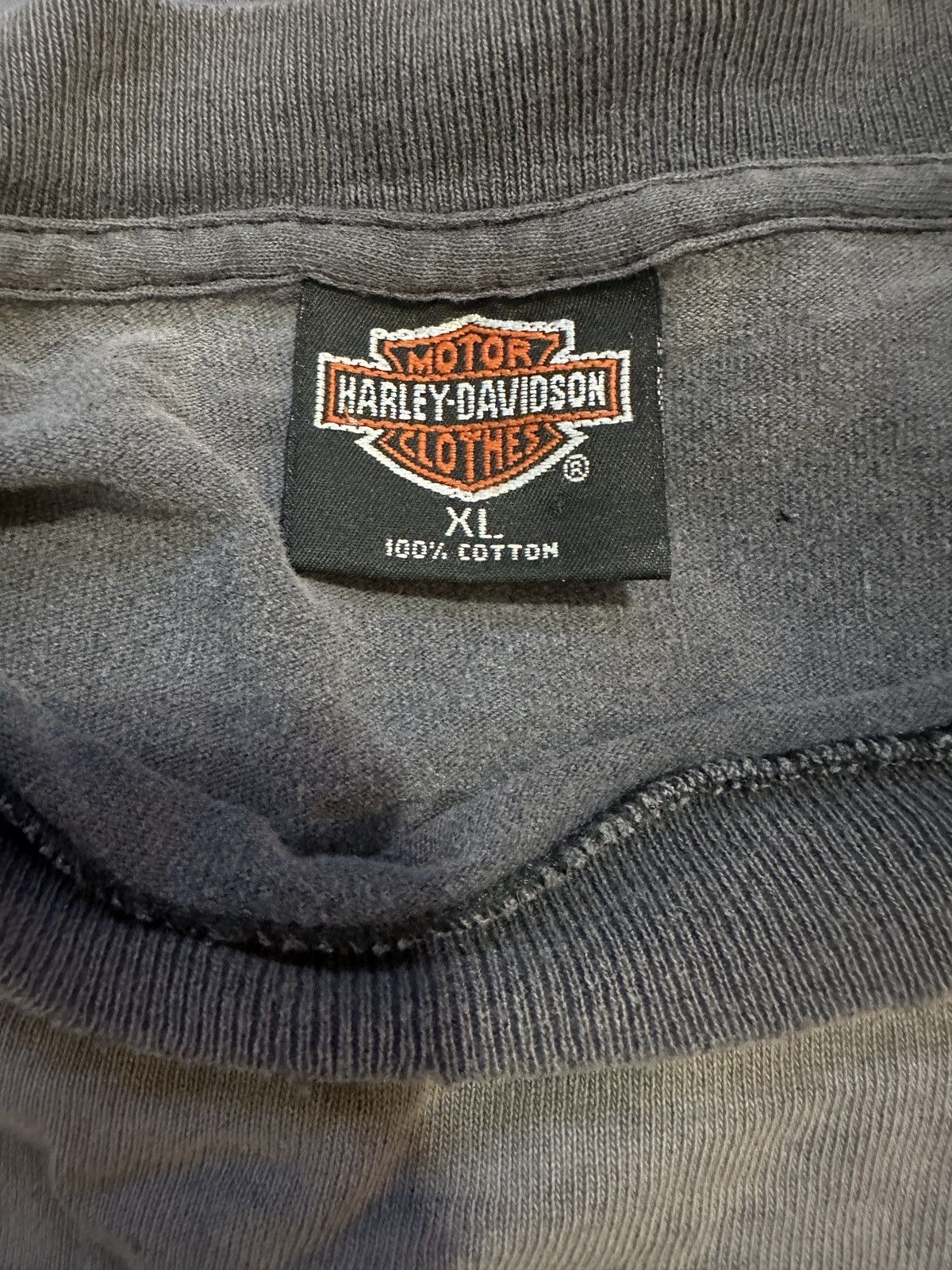 Harley Davidson Vintage Harley Davidson Shirt Faded & Distressed Sz XL Size US XL / EU 56 / 4 - 3 Thumbnail