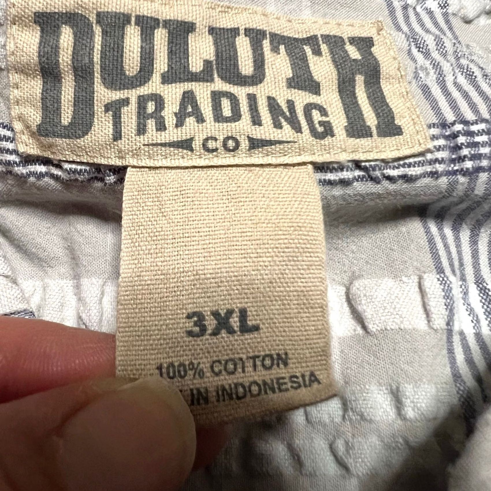 Duluth Trading Company Duluth Ripple Rouser Seersucker Shirt Mens 3XL Gray Short Sleeve Plaid Size US XXL / EU 58 / 5 - 7 Thumbnail