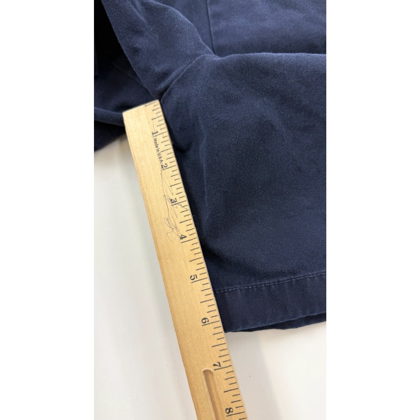 J.Crew J.Crew Chino Shorts Womens 8 Blue Dark Wash Mid Rise Slash Pockets Casual Summer Size 30" / US 8 / IT 44 - 6 Thumbnail