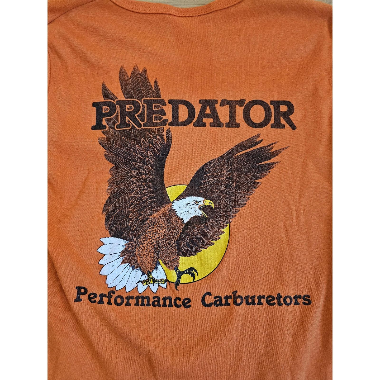 Other 80s Predator Eagle Double Sided Orange T-shirt Womens Sz L Size L / US 10 / IT 46 - 2 Thumbnail