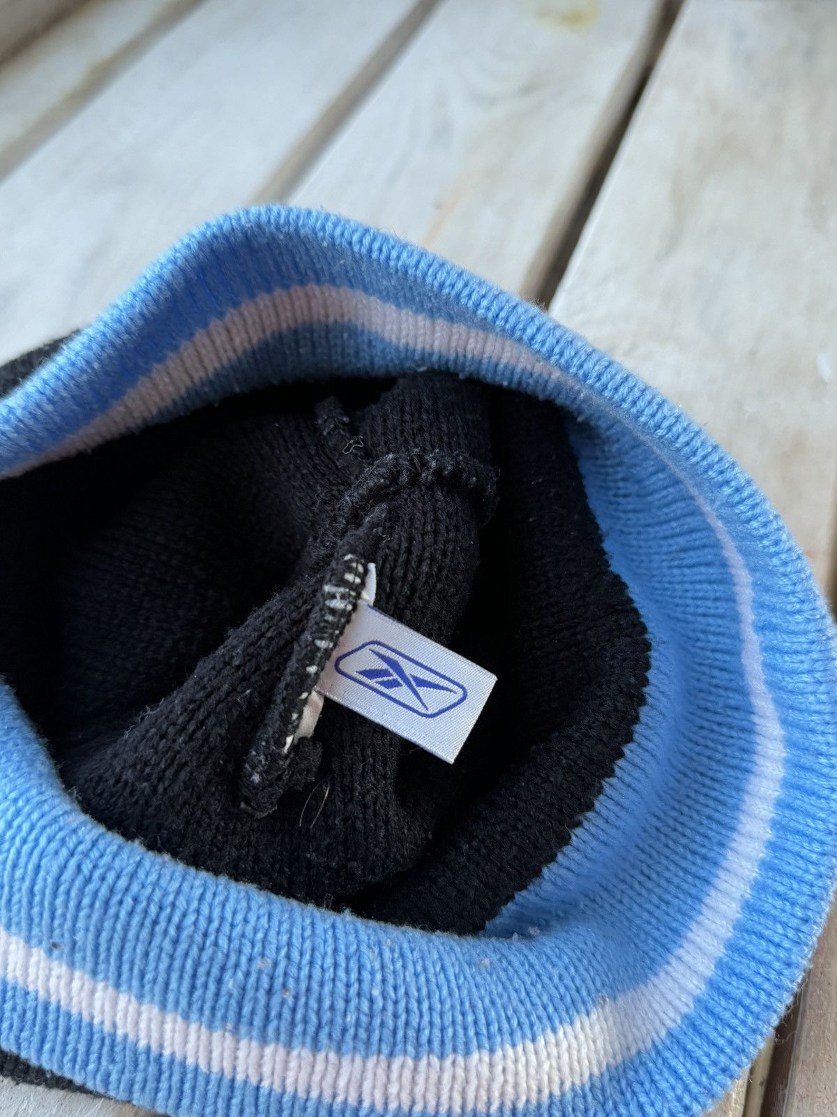 Nike × Reebok Vintage Reebok Big logo hat gropcore beanie style y2k Size ONE SIZE - 3 Thumbnail