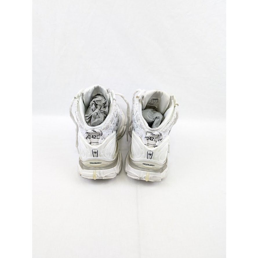 Balenciaga o1rshd1 Hightop Monocolor Runner Sneakers in White Size US 9 / EU 42 - 20 Thumbnail