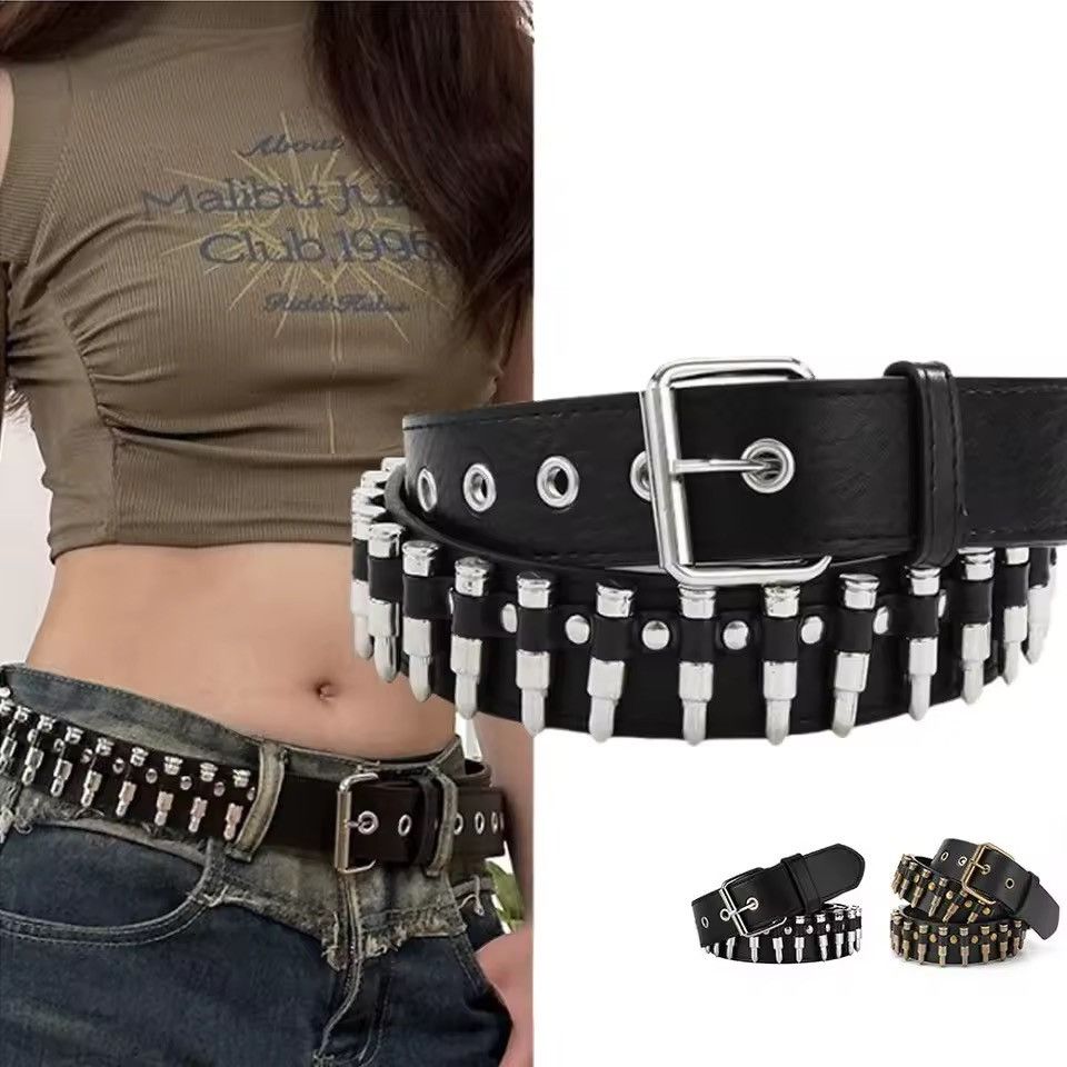 Other Retro Vintage Bullet Studded Belt Size ONE SIZE - 2 Thumbnail