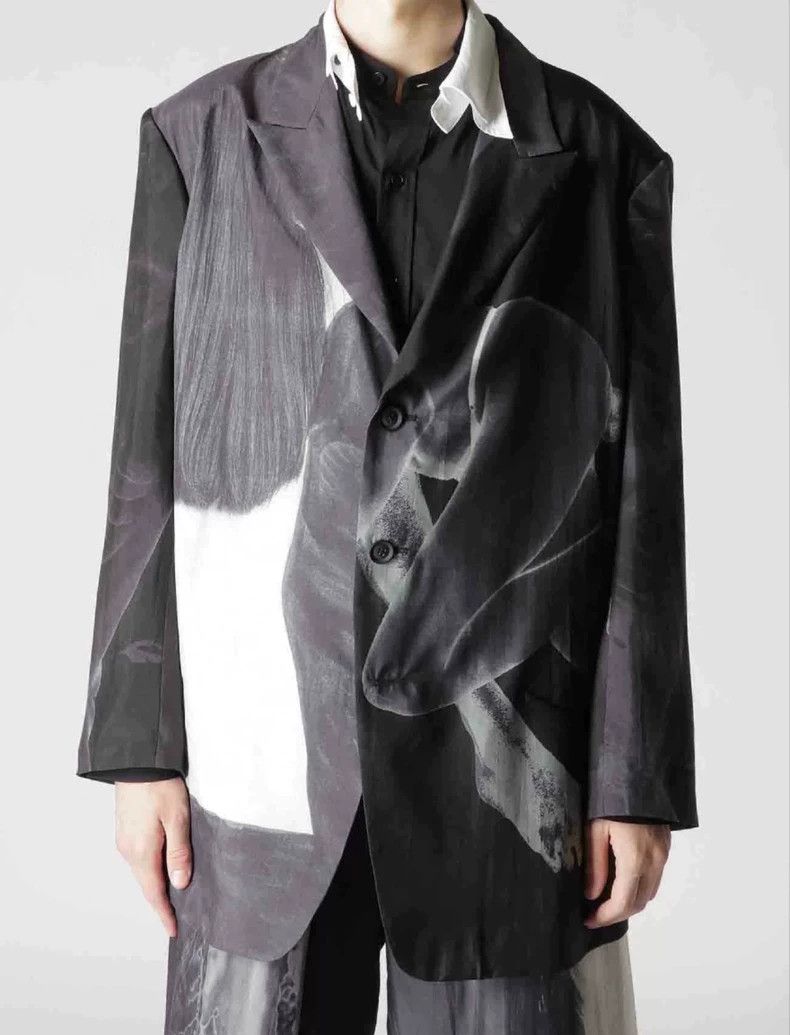 Yohji Yamamoto Yohji Yamamoto 23 SS purple silk nude women's blazer jacke Size US M / EU 48-50 / 2 - 5 Thumbnail