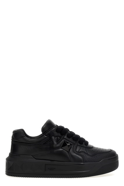 VALENTINO GARAVANI One Stud XL Black Leather Sneakers New