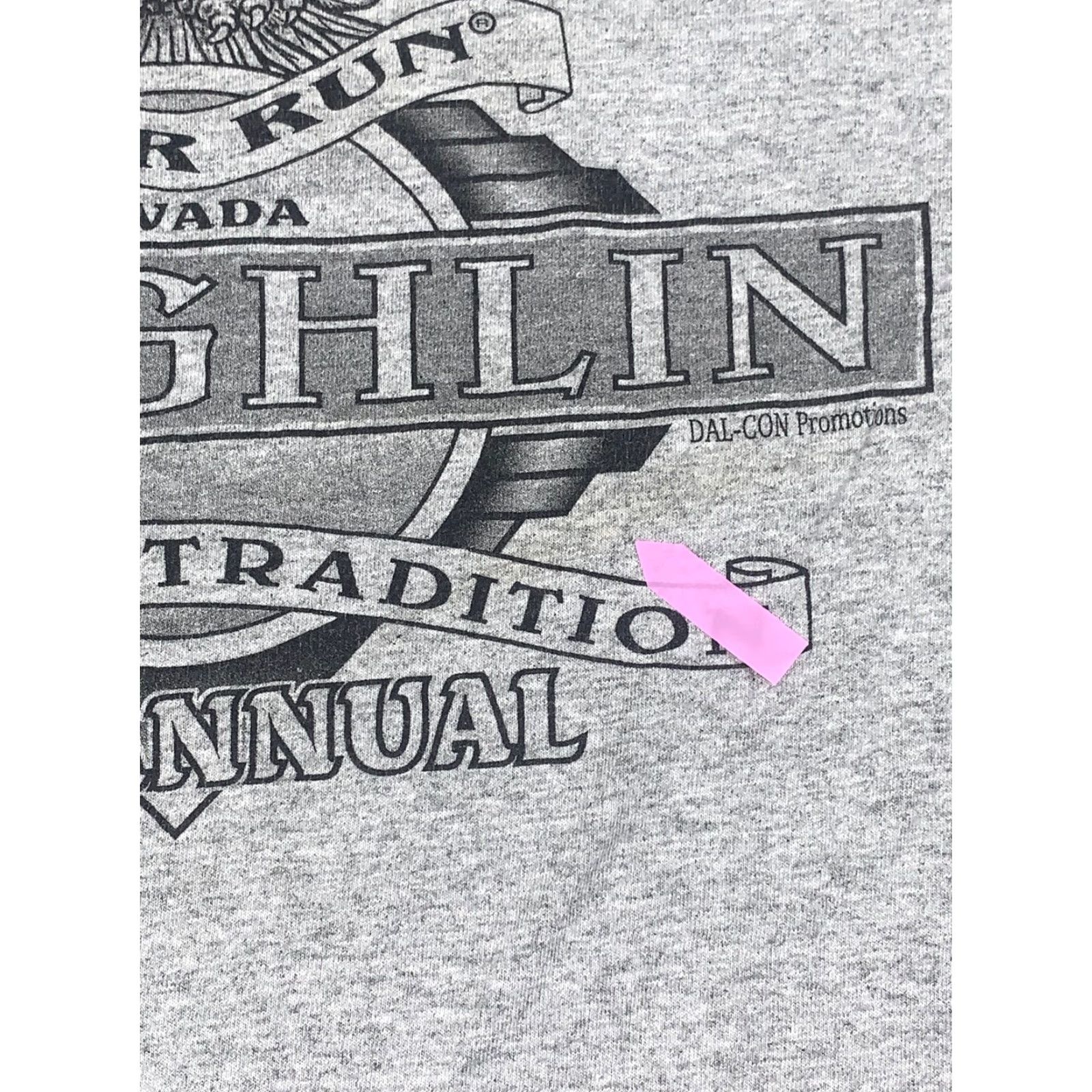 Vintage Laughlin River Run Promo Graphic Long Sleeve T Shirt Mens L Gray Harley Davidson Motorcycle Cotton Crew Neck Size US L / EU 52-54 / 3 - 8 Thumbnail