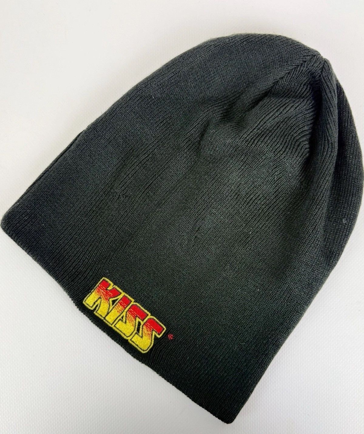 KISS Official Kiss Beanie The Demon German Logo Knit Hat Black Size ONE SIZE - 4 Thumbnail