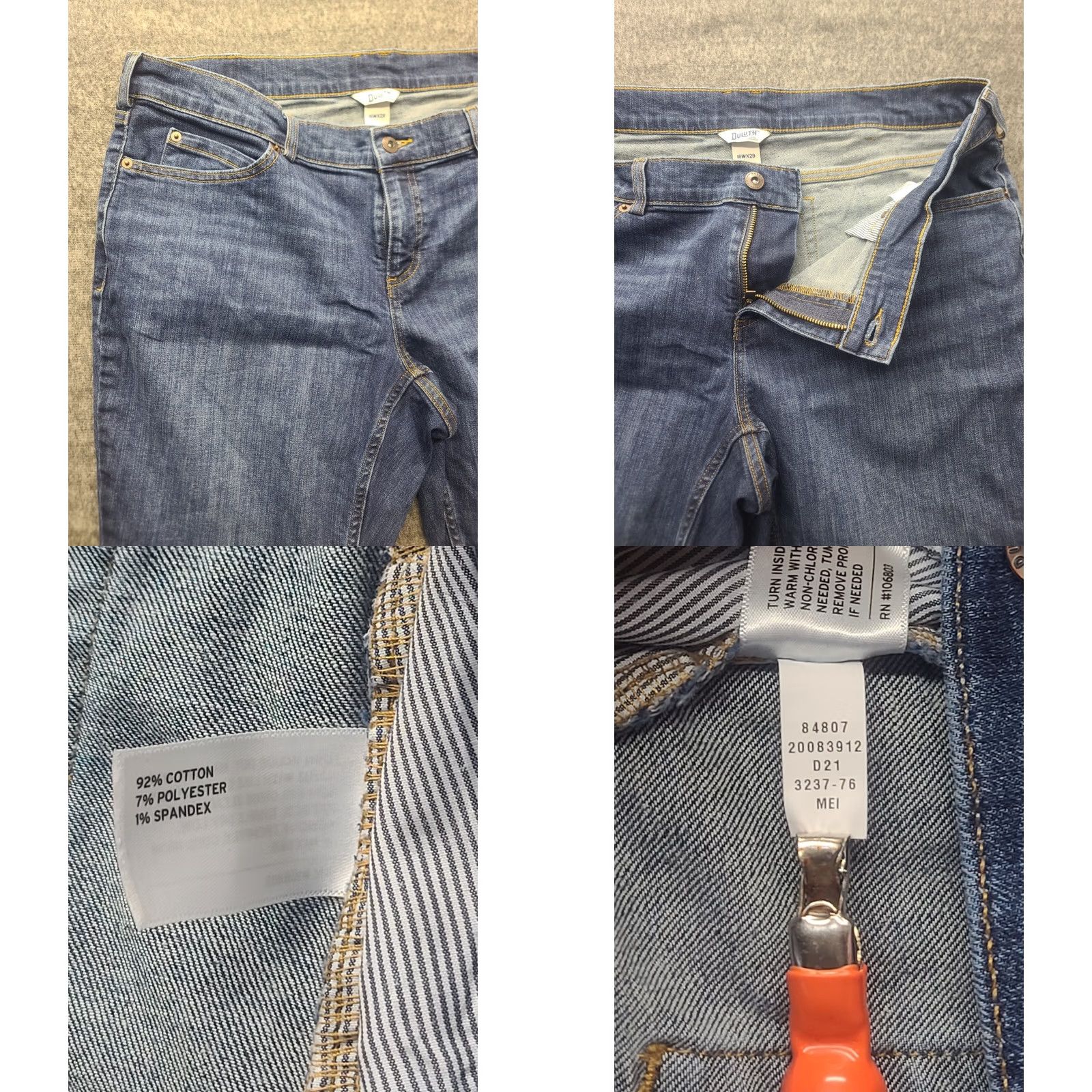 Vintage Duluth DuluthFlex Everyday Jeans Women’s 16Wx29 Regular Fit Stretch Denim Jeans Size 24" / US 00 / IT 34 - 8 Thumbnail