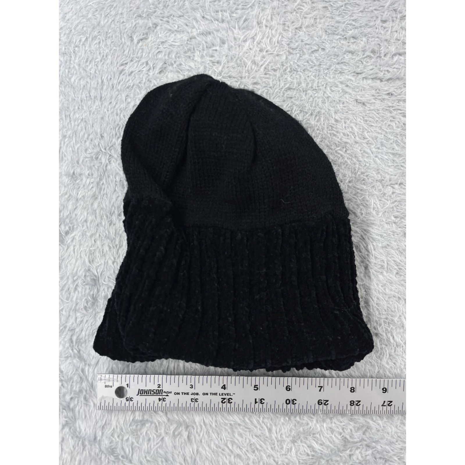 Vintage Womens Beanie Toque Black Knit One Size Acrylic Winter Outdoor Ski Hat Size ONE SIZE - 5 Thumbnail