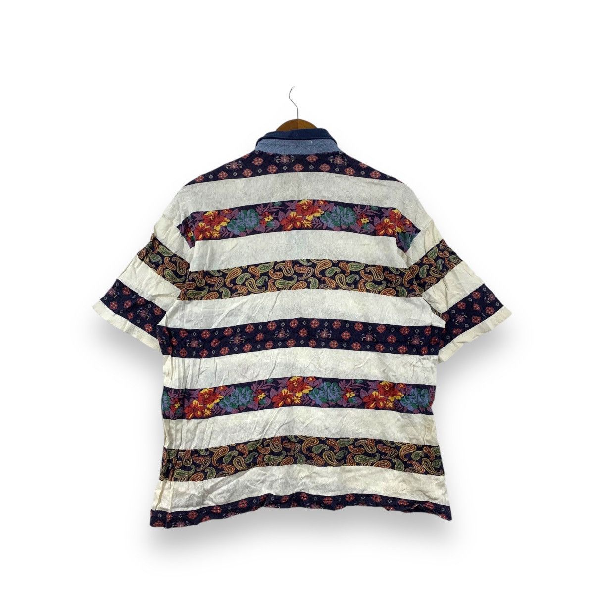 Vintage Vintage MUNSINGWEAR GRAND SLAM Floral Paisley Polo Tee Shirt Size US XL / EU 56 / 4 - 3 Thumbnail