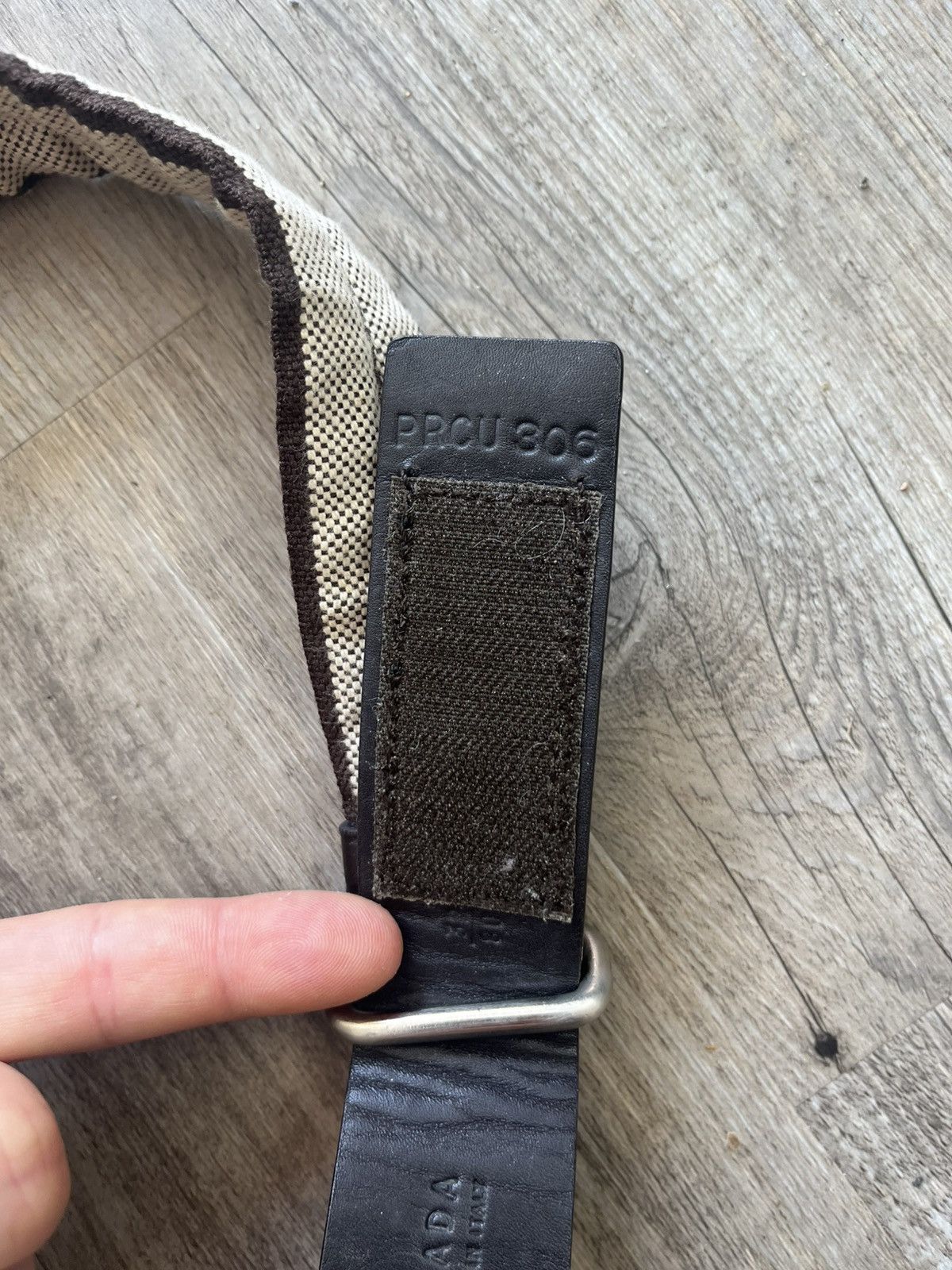 Prada 1999 prada canvas belt Size 32 - 4 Thumbnail