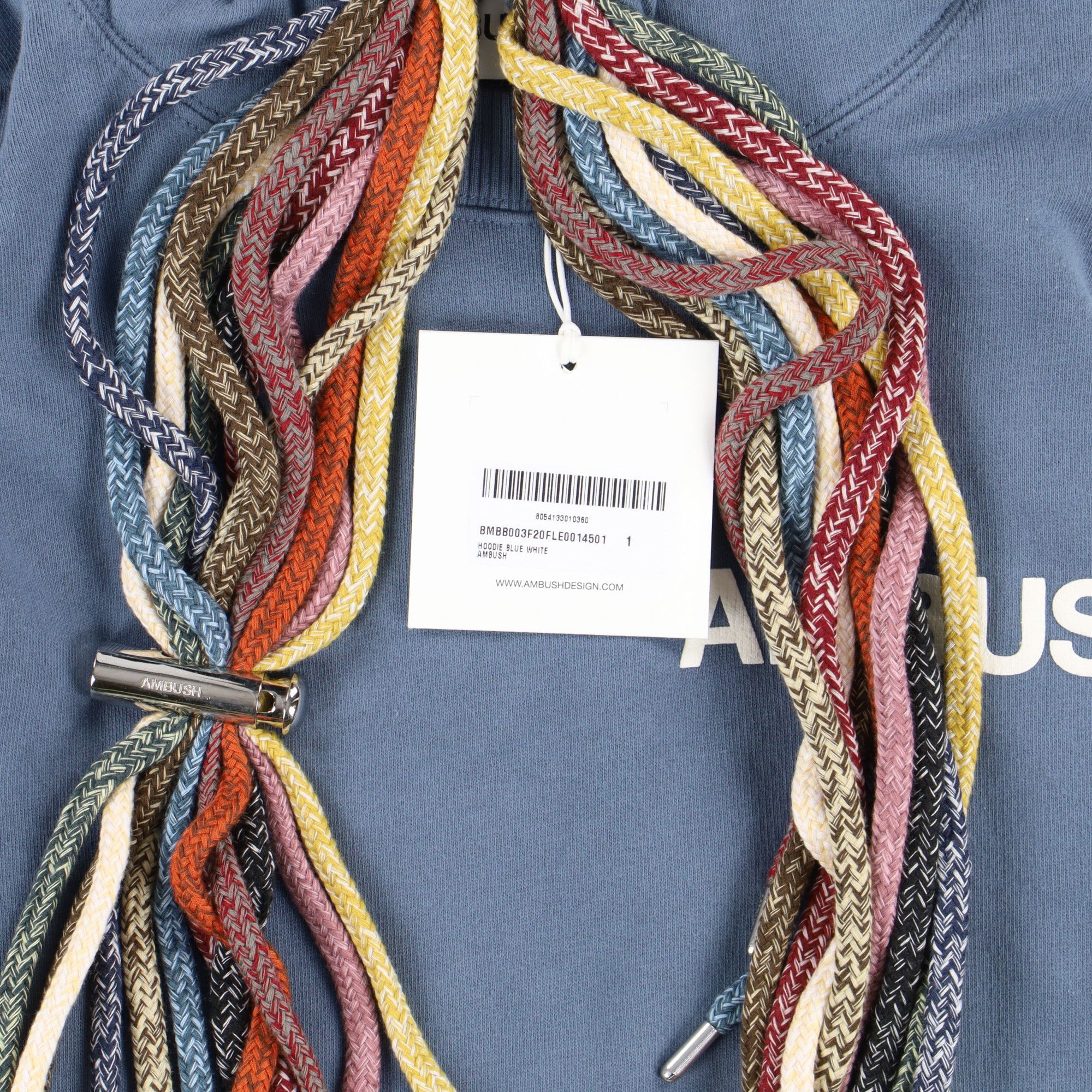 Ambush Design Blue Multi Drawstring Logo Hoodie Size US XS / EU 42 / 0 - 6 Thumbnail