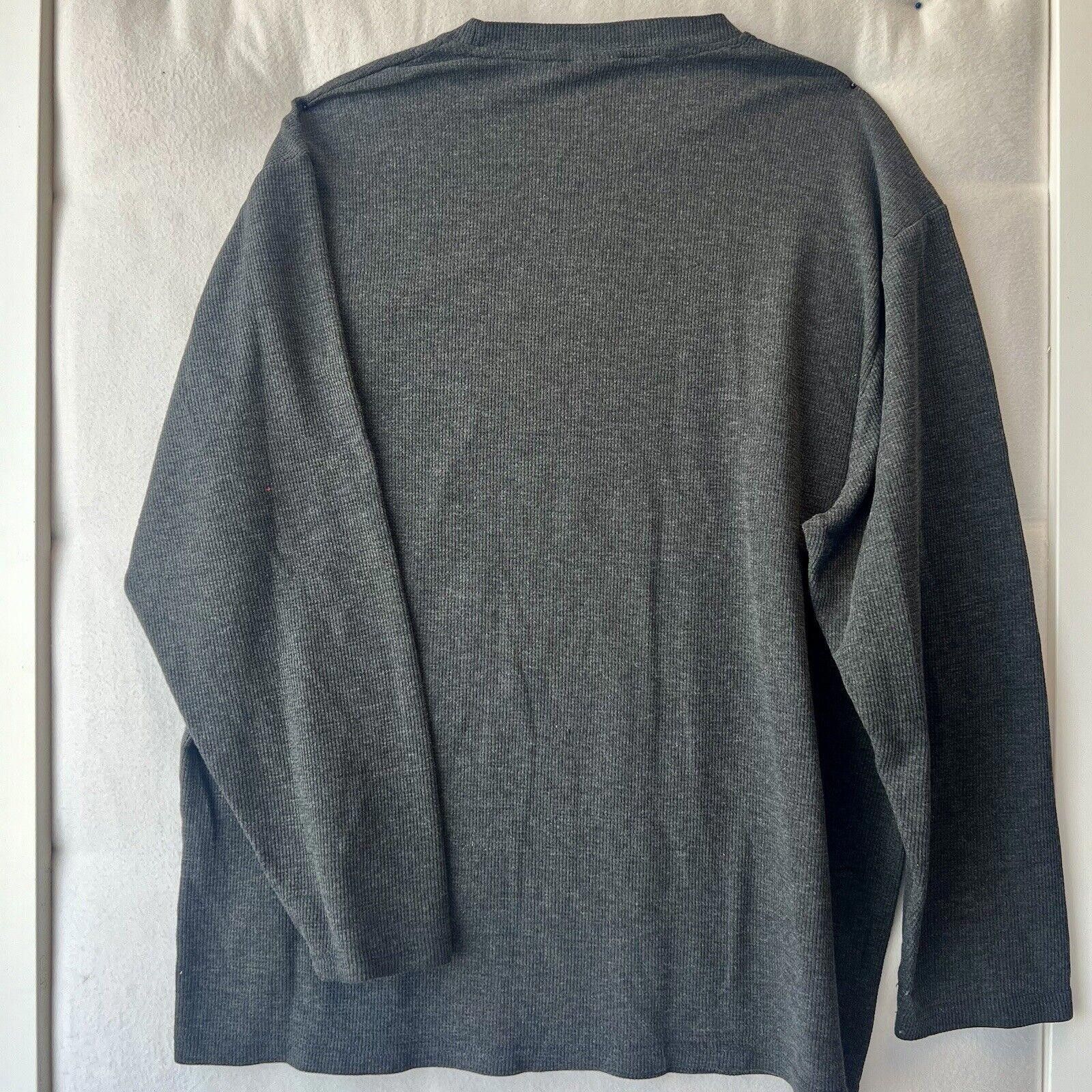 Designer Sports Illustrated Long Sleeve Thermal Shirt Gray Mens XL Size US XL / EU 56 / 4 - 5 Thumbnail