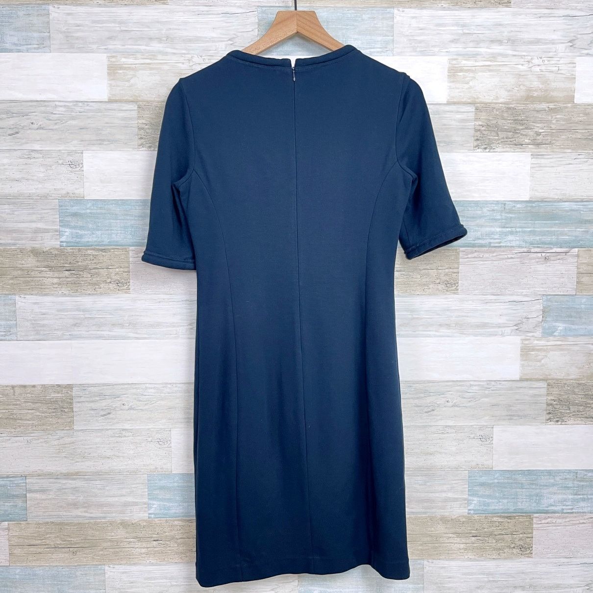 Other WORTH Half Sleeve Ponte Sheath Dress Navy Blue Womens 4 Size S / US 4 / IT 40 - 4 Thumbnail