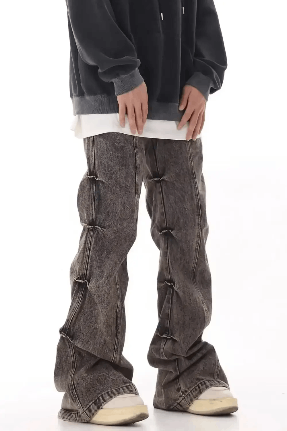 Japanese Brand × Vintage Hip Hop Vintage Street Washed Faded Distressed Jeans Size US 32 / EU 48 - 4 Thumbnail