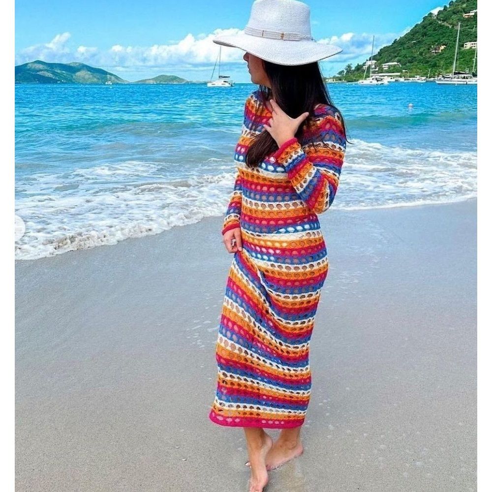 Mango LAST ONE!!! Mango Crochet Maxi Dress Resort Vacation NWT Size M / US 6-8 / IT 42-44 - 14 Thumbnail