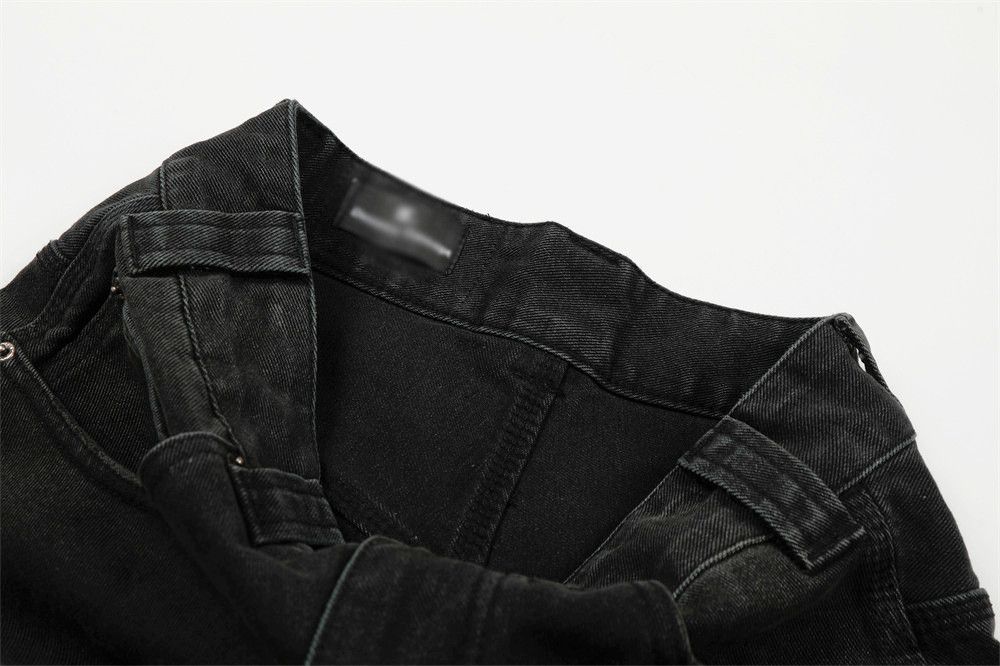 Jean American vintage washed distressed curved jeans for men. Size US 32 / EU 48 - 6 Thumbnail