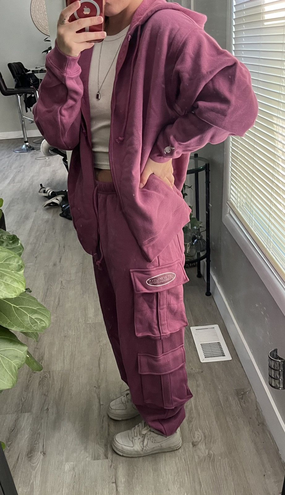 Pacsun × Playboy Playboy By PacSun Cargo Sweatpants Size 27" / US 4 / IT 40 - 8 Thumbnail