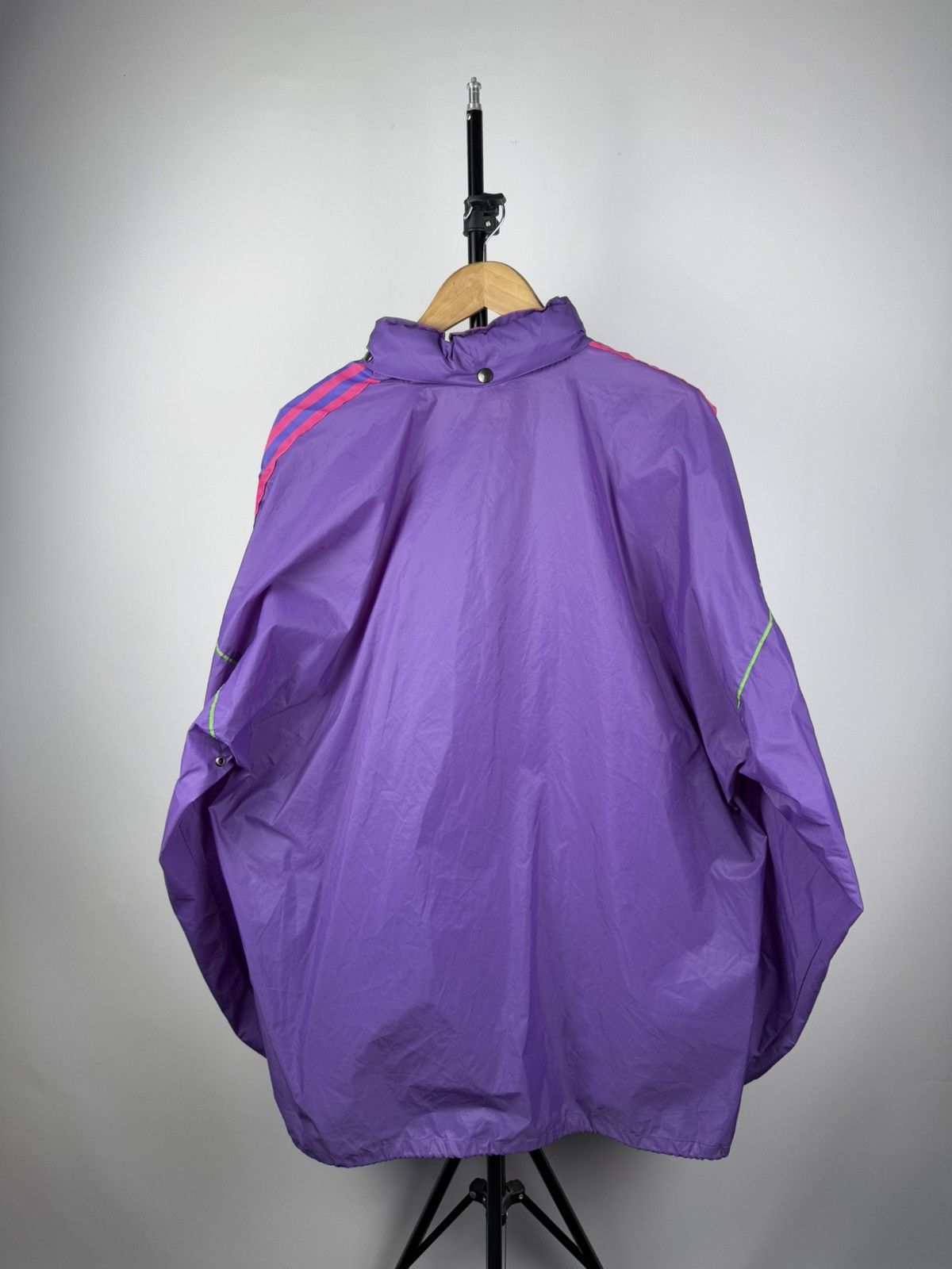 Adidas × Vintage 🔥 Rare 70-80s Vintage Adidas Raincoat Jacket Transforms Bag Size US XL / EU 56 / 4 - 6 Thumbnail