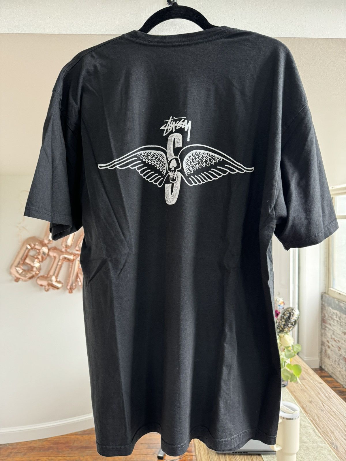 【STUSSY SU25'】Stussy Skull Wings Pig. Dyed LS Tee Buy Stussy Skull Wings Pigment Dyed Tee 'White' - 1904803