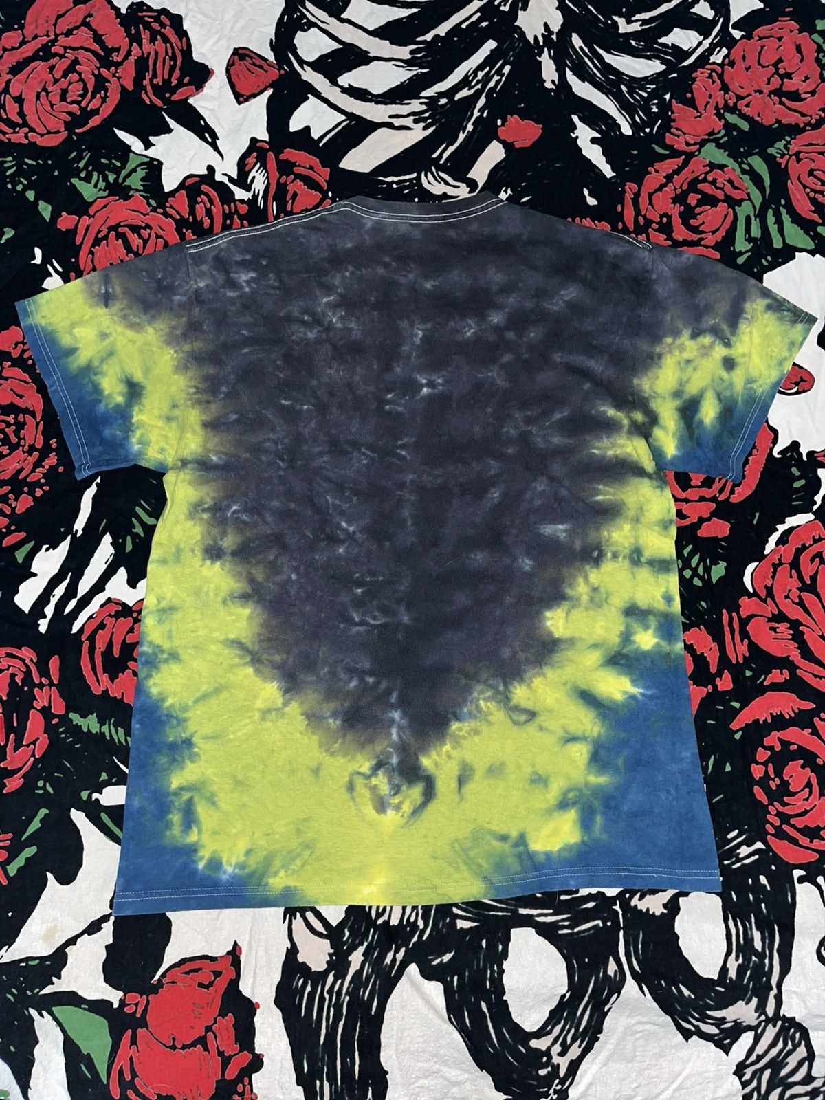 Unsound Rags Crazy Y2K Faded Thrashed ERD Skater Grunge Dyed Zombie Tee Size US L / EU 52-54 / 3 - 4 Thumbnail