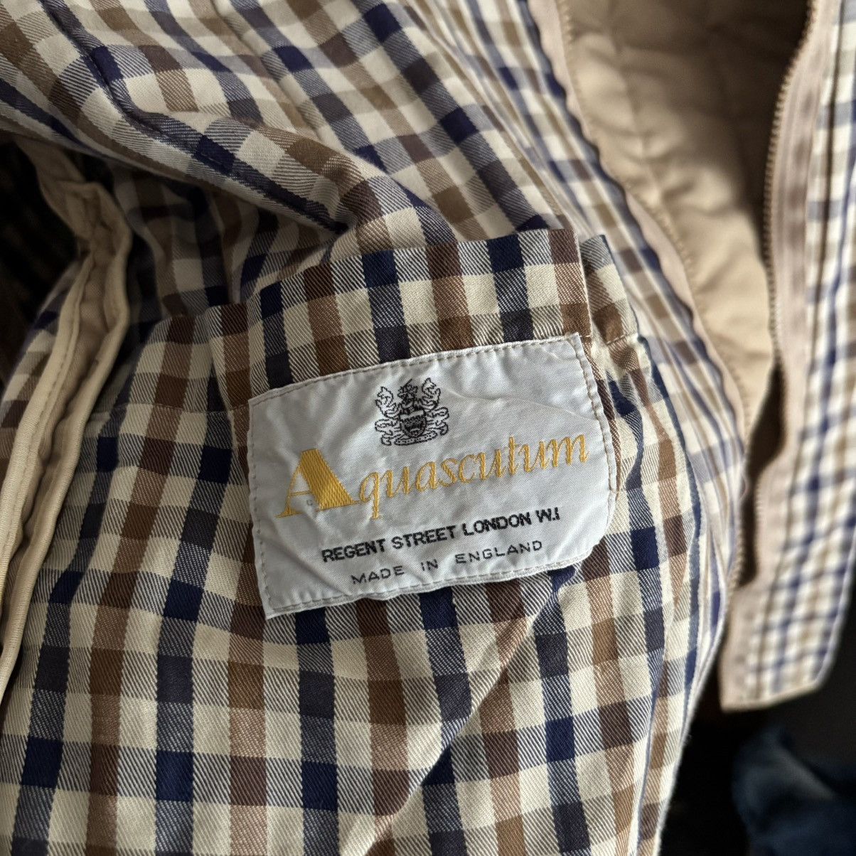Vintage Vintage Archive Aquascutum Quilted Check Jacket – Reversible Size US L / EU 52-54 / 3 - 6 Thumbnail
