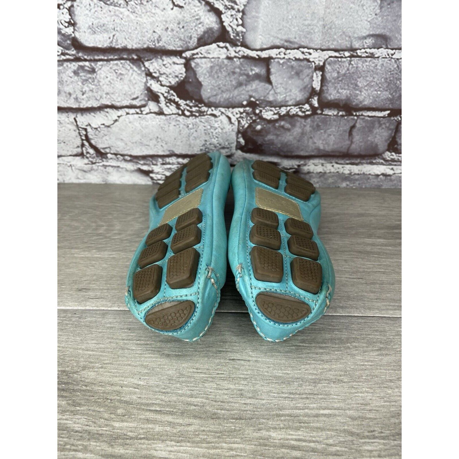 Peter Millar Peter Millar Blue Leather Snake Cap Toe Ballet Flats Shoes W Size US 6.5 / IT 36.5 - 10 Thumbnail