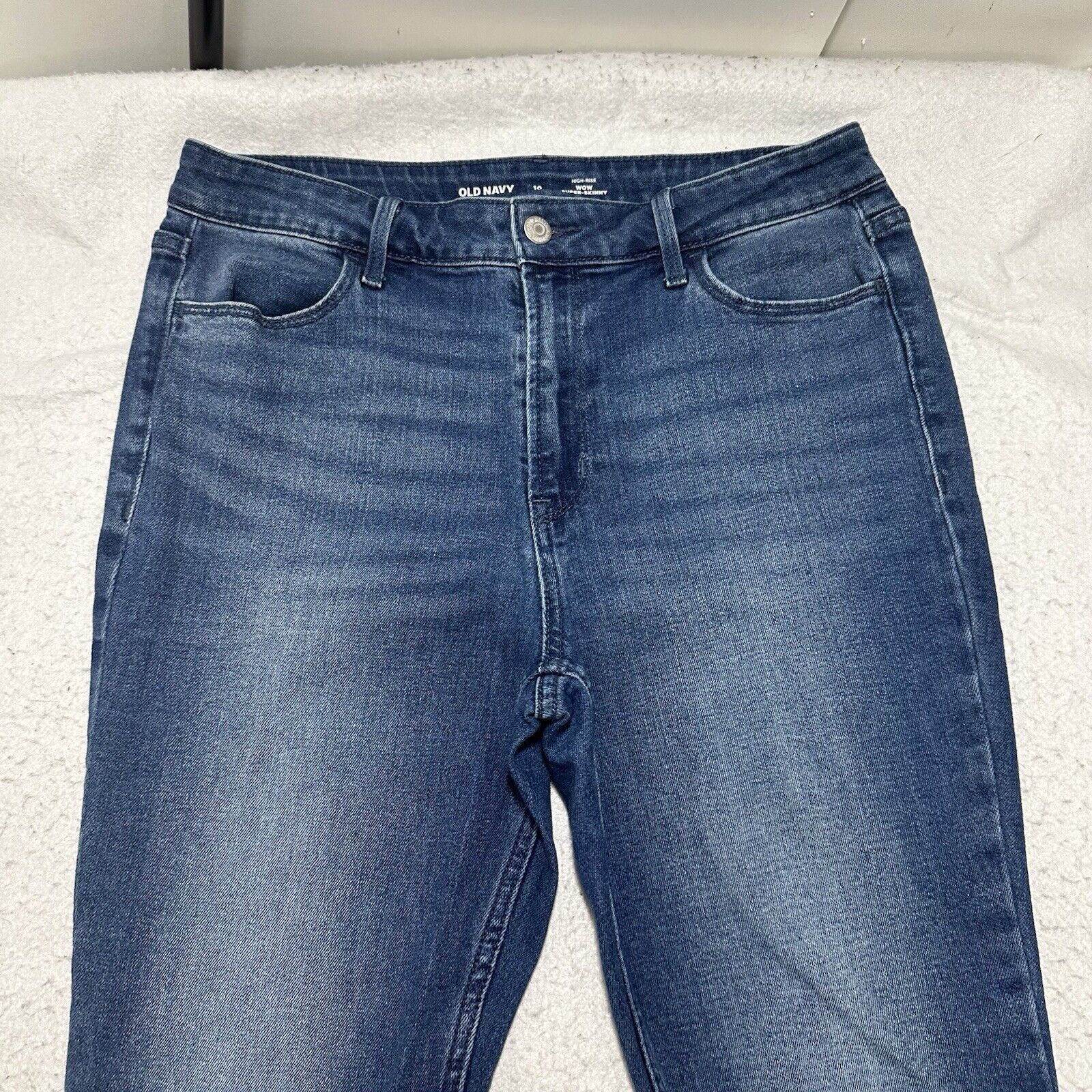 Old Navy Old Navy 10 High Rise Wow Super Skinny Blue Jeans (32x28) Size 32" / US 10 / IT 46 - 2 Thumbnail