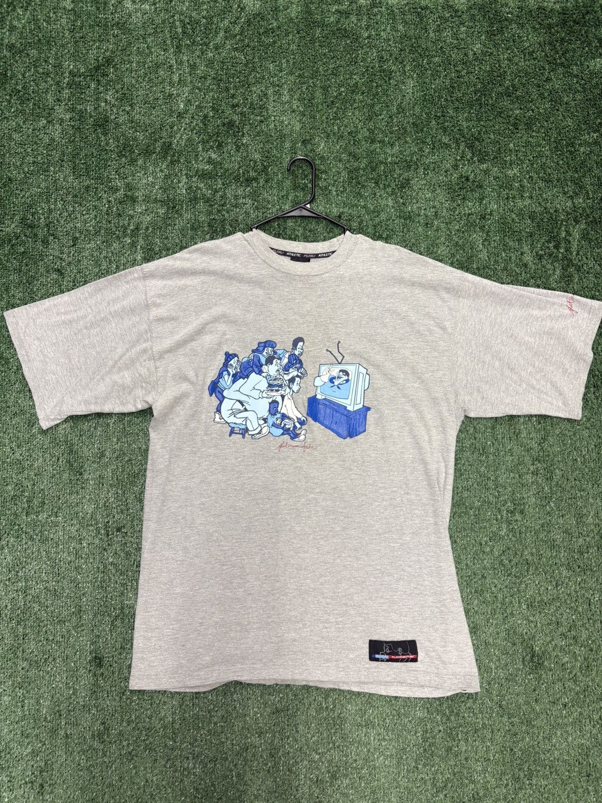 Fubu Vintage Platinum FUBU Cartoon Graphic T Shirt Mens XXL Gray Size US XXL / EU 58 / 5 - 1 Thumbnail