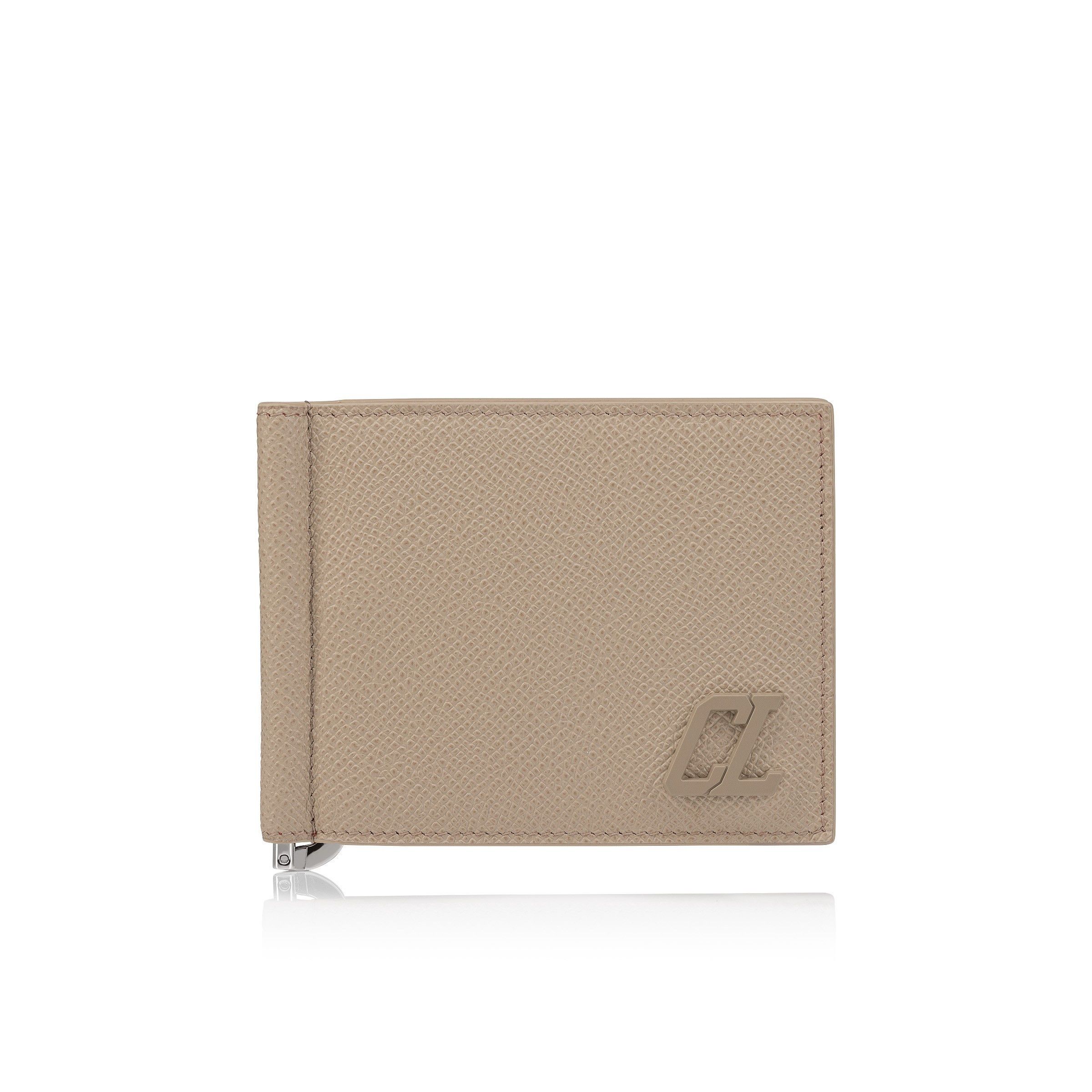 Christian Louboutin oc11z0126 Size: OS/Groovy Money Clip Wallet in Beige Size ONE SIZE - 1 Thumbnail
