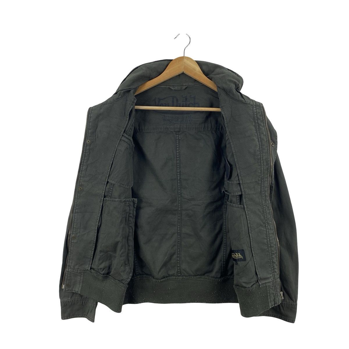 Von Dutch VON DUTCH Olive Hooded Field Bomber Jacket Multi Pocket Size US L / EU 52-54 / 3 - 7 Thumbnail