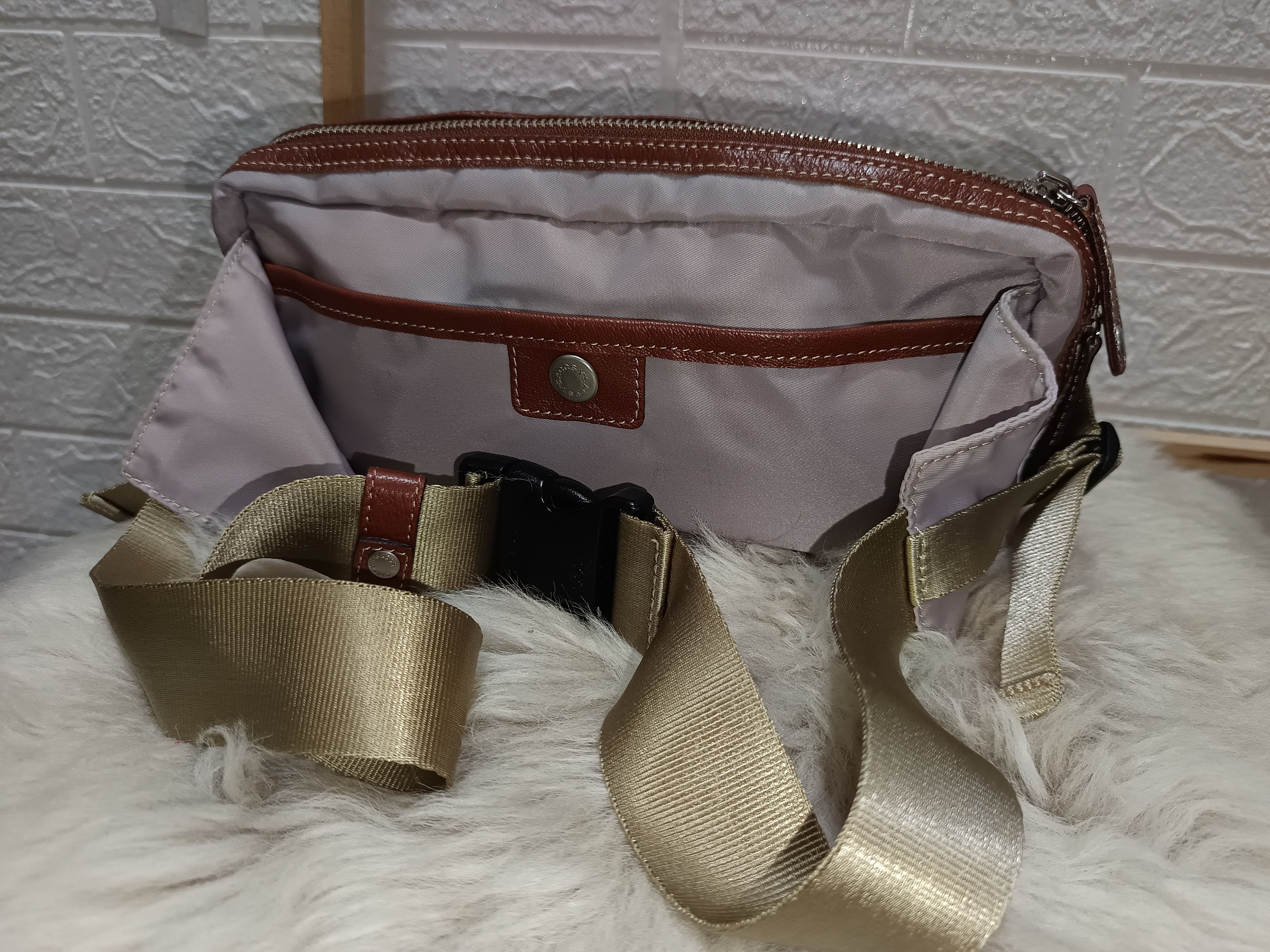 Y's × Yohji Yamamoto Waist bag leather trim Size ONE SIZE - 2 Thumbnail