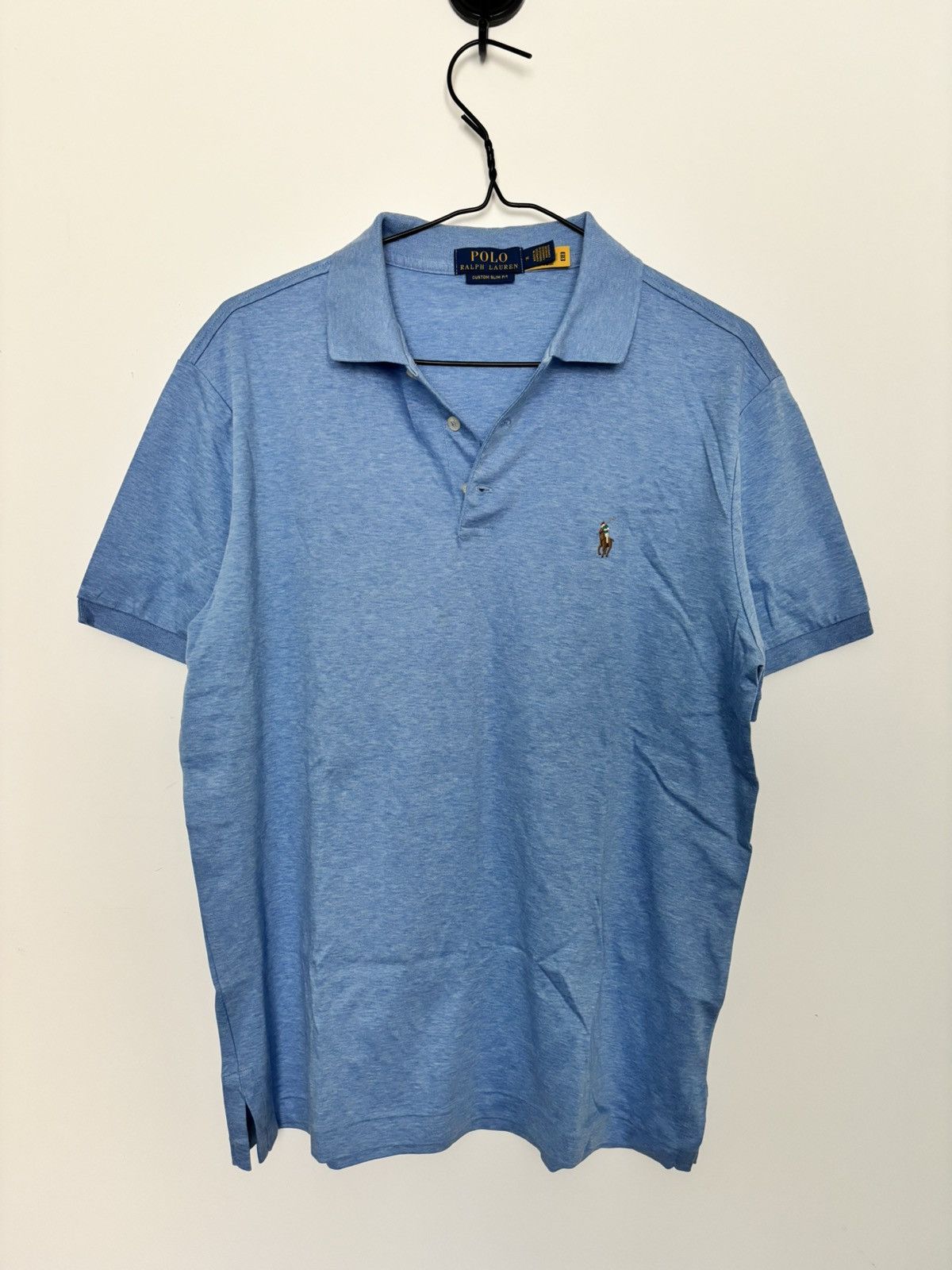 Polo Ralph Lauren Ralph Lauren Custom Slim Fit Sky Blue Polo Shirt Size US M / EU 48-50 / 2 - 1 Thumbnail
