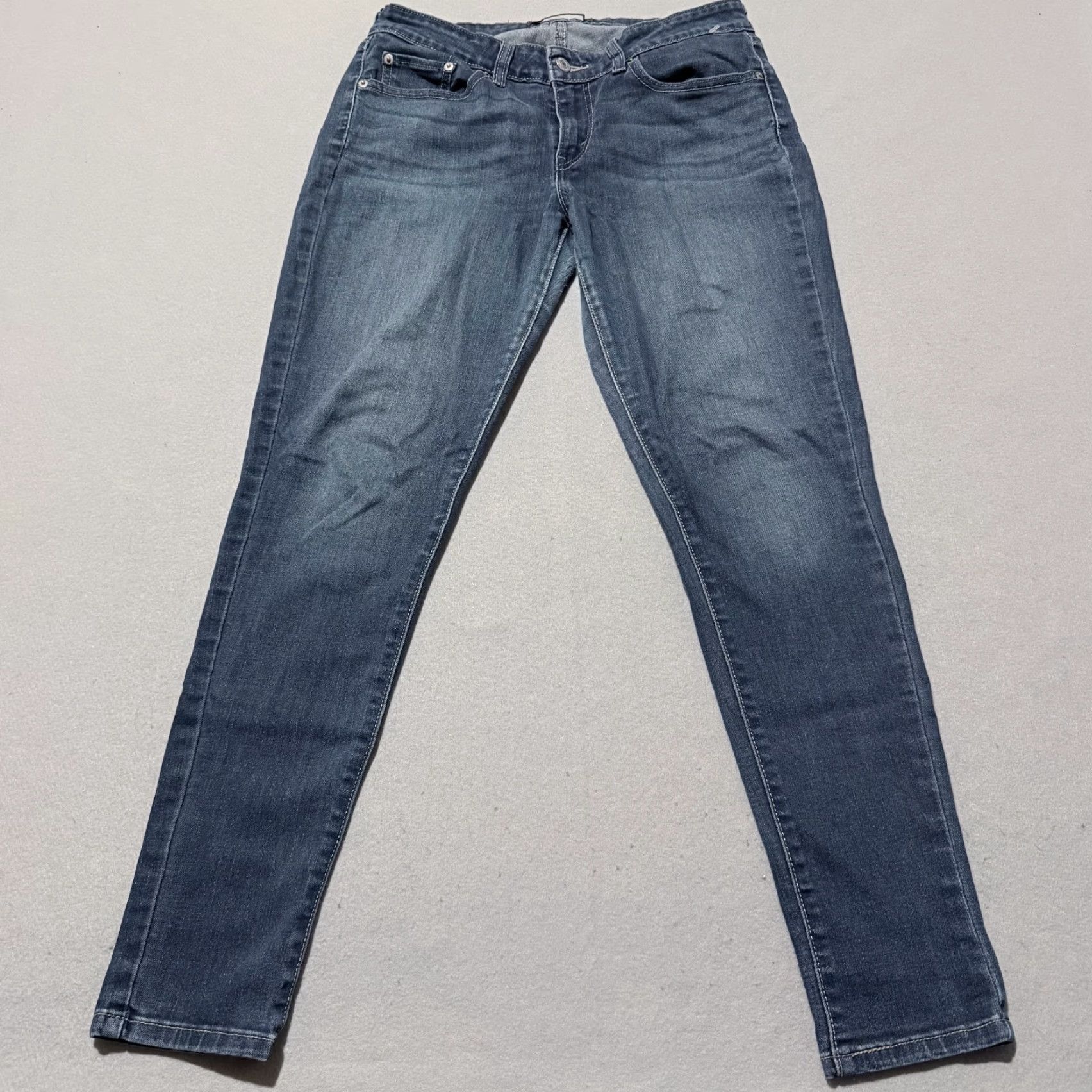 Levi's Levi’s Jeans Skinny Women Blue Low-Rise Slim-Fit Distressed Zip Fly 30x32 Size 32" / US 10 / IT 46 - 2 Thumbnail