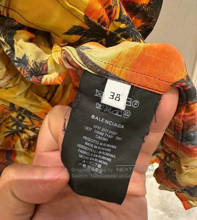 Balenciaga Balenciaga size 38 Palm Beach Shirt Size US M / EU 48-50 / 2 - 4 Thumbnail