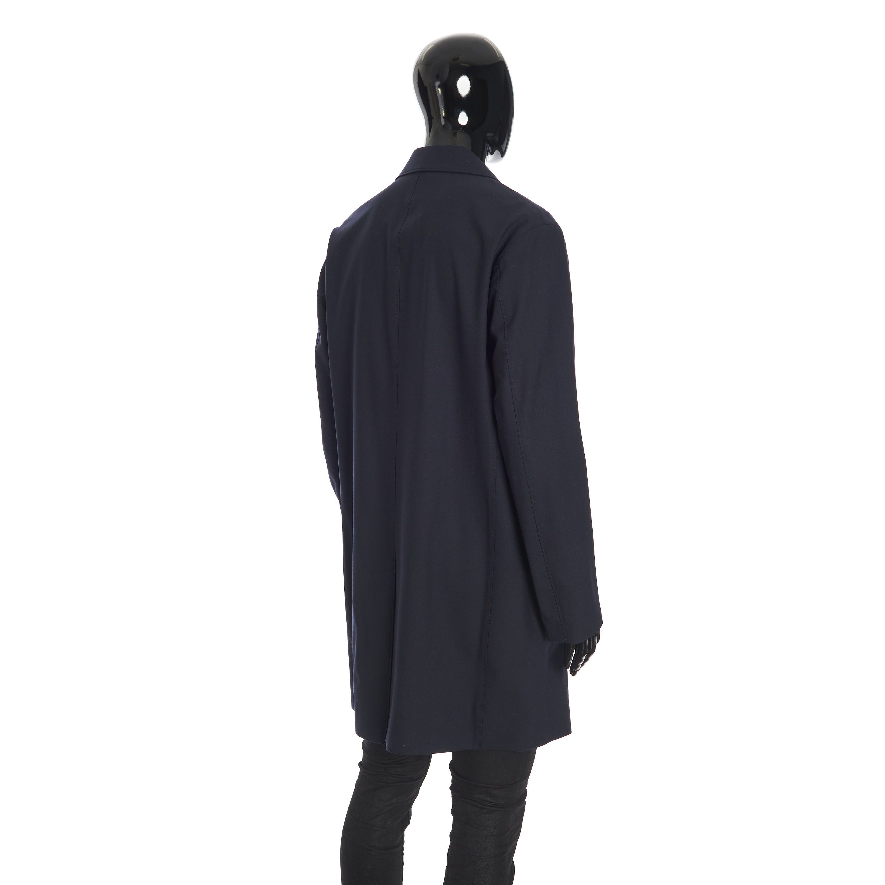 Loro Piana Wallaston Coat In Navy Blue Stretch Wool Size US S / EU 44-46 / 1 - 6 Thumbnail