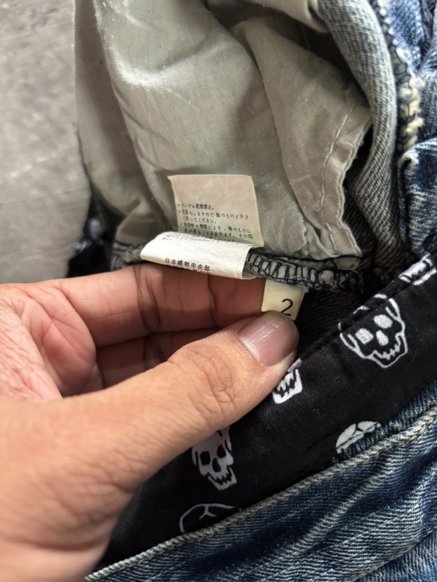 Hysteric Glamour CRAZY DOUBLE WAIST JAPANESE BRAND SKULL DISTRESSED DENIM Size US 28 / EU 44 - 7 Thumbnail