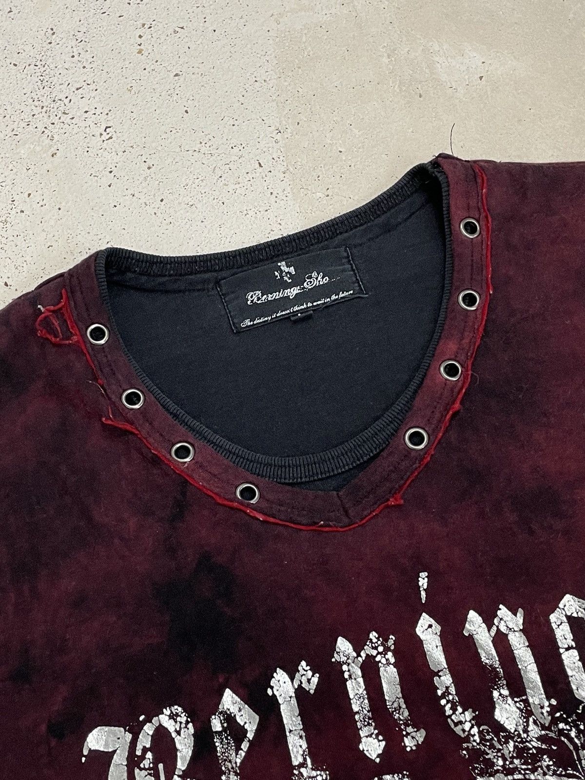Japanese Brand BerningSho Punk Bondage Chain Layered Wavy Surface Cloth Size US L / EU 52-54 / 3 - 6 Thumbnail