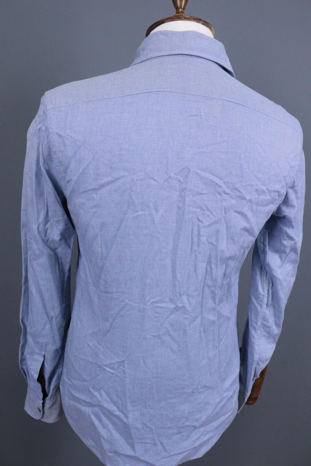 Corneliani Corneliani ID Blue Button Down Long Sleeve Shirt Size 39 Size US M / EU 48-50 / 2 - 12 Thumbnail