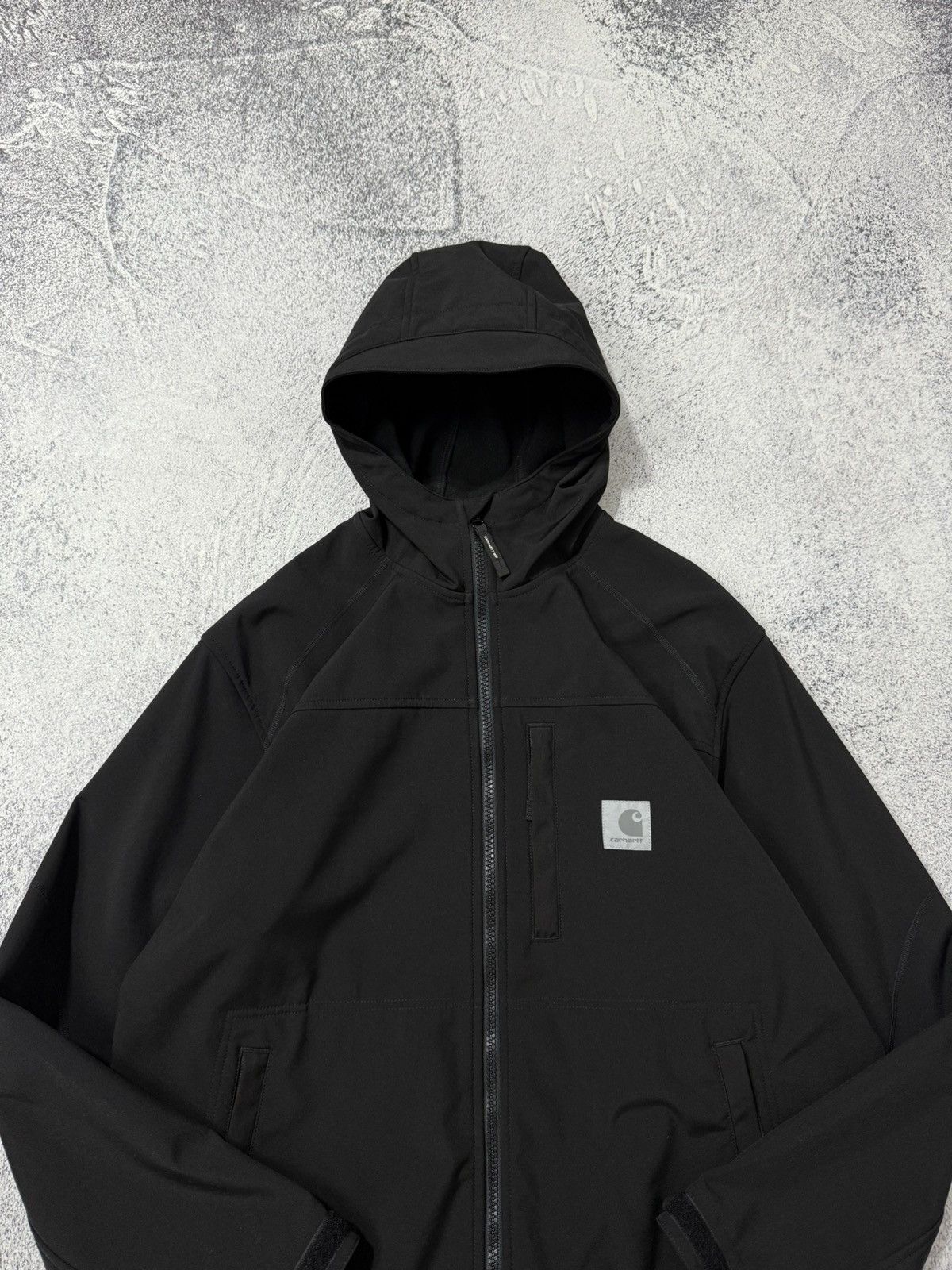 Carhartt × Carhartt Wip Carhartt WIP Softshell Reflective Logo Black Jacket Size XL Size US XL / EU 56 / 4 - 5 Thumbnail