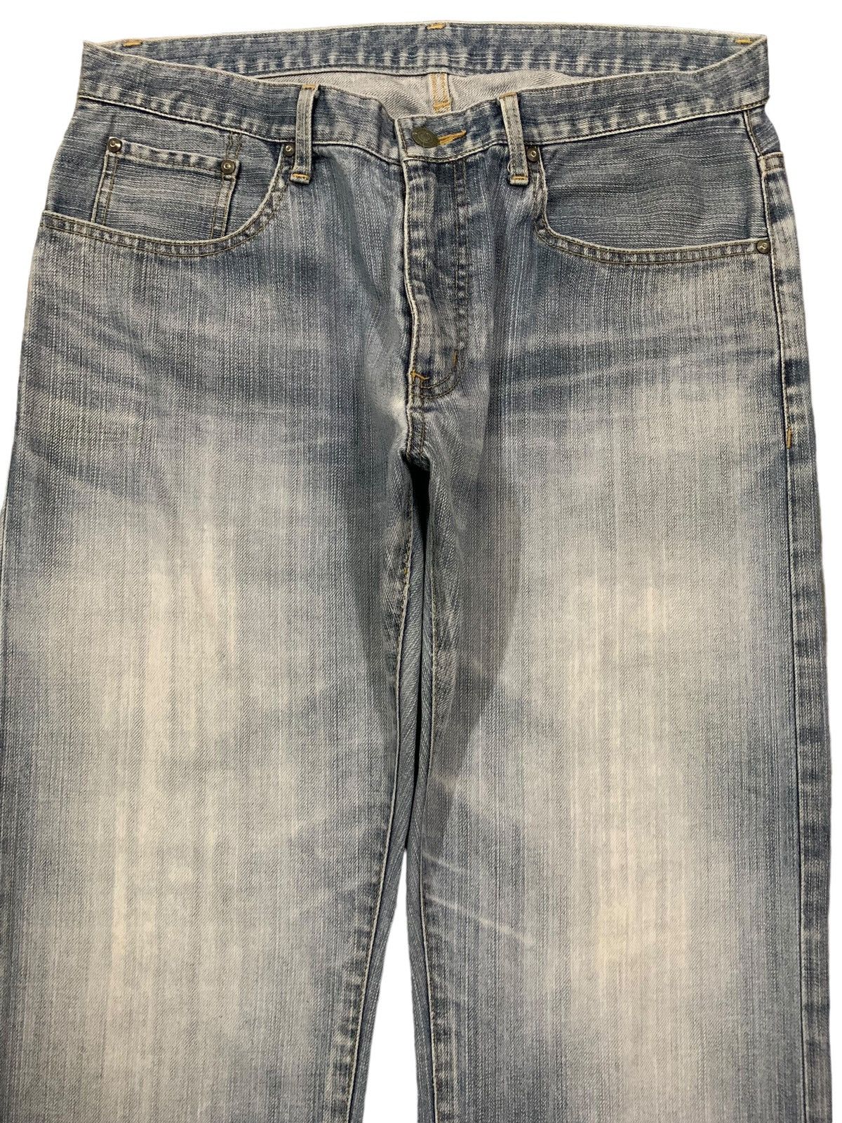 Takeo Kikuchi Vintage Japanese Brand Takeo Kikuchi Blue Washed Baggy Jeans Size US 33 - 3 Thumbnail