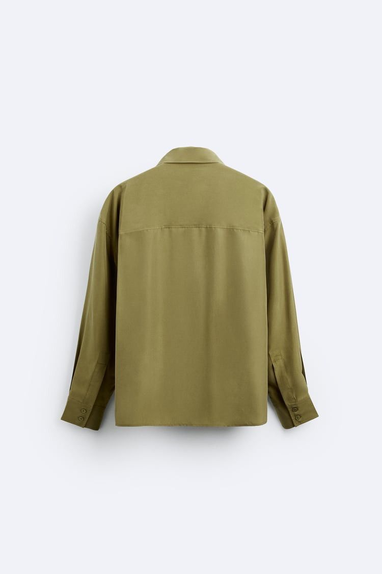 Zara 100% Silk Relaxed Fit Shirt Size US M / EU 48-50 / 2 - 5 Thumbnail