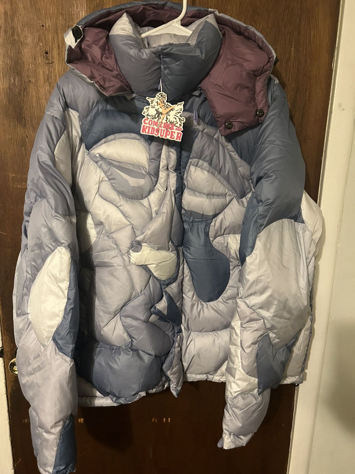 KidSuper *LAST DROP* KidSuper Kissing Puffer Blue Grey Size US XL / EU 56 / 4 - 1 Thumbnail