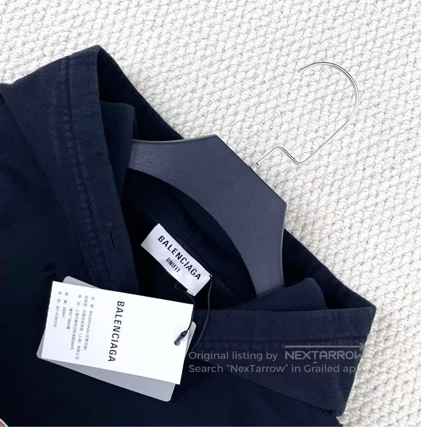 Balenciaga Balenciaga SS22 Black Distressed Wheat Ear Scissors Hoodie Size XS / US 0-2 / IT 36-38 - 3 Thumbnail