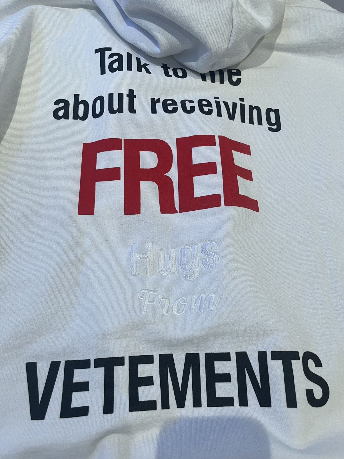 Vetements Free Hugs Hoodie