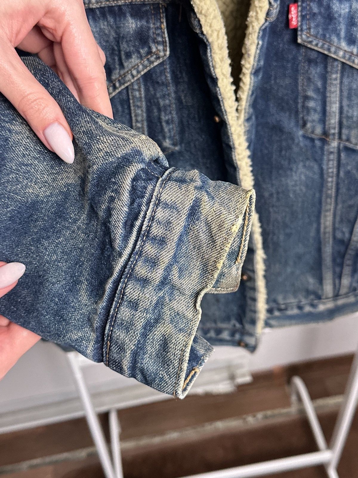 Levi's Vintage Clothing Levi’s Vintage Denim Trucker Sherpa Jacket 71500 Size L Size US L / EU 52-54 / 3 - 8 Thumbnail